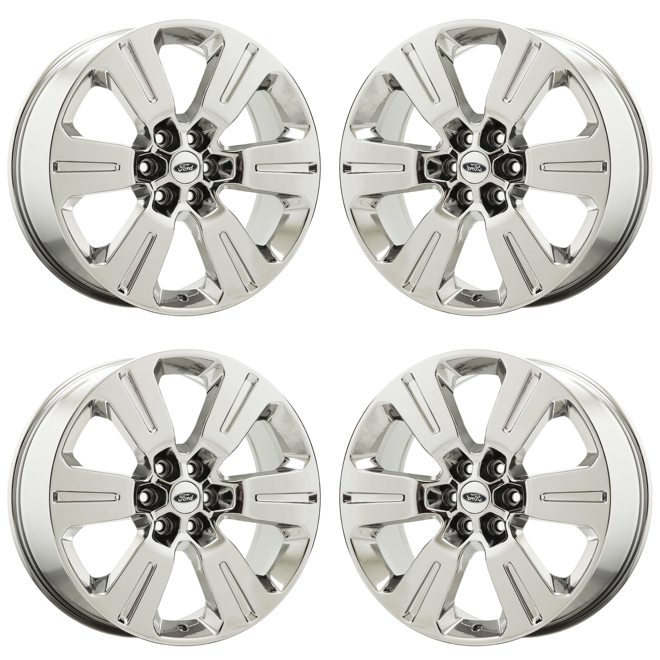 22" Ford F150 Truck Bright Chrome wheels rims Factory OEM set 10064